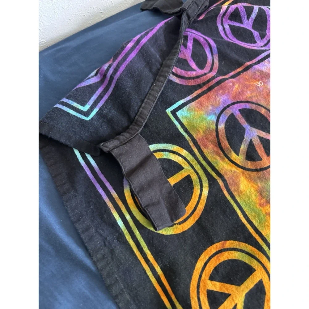 Tie Dye Peace Sign Tapestry